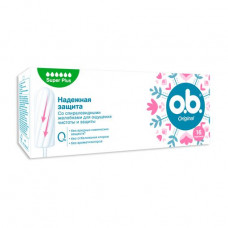 Tampons female hygienic o.b. Original Super Plus, 16 pieces
