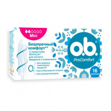 Tampons female hygienic o.b. ProComfort Mini, 16 pieces