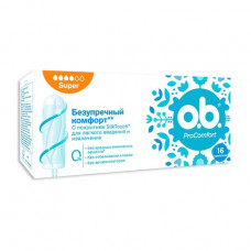 Tampons female hygienic o.b. ProComfort Super, 16 pieces