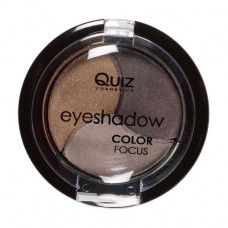 3-colored eye shadow Quiz Cosmetics Color Focus Eyeshadow, tone 306, 4 g