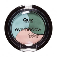 3-colored eye shadow Quiz Cosmetics Color Focus Eyeshadow, tone 365, 4 g