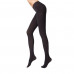 Warm tights female Conte elegant Velour Top with adjustable landing, 100 DEN, Anthracite, size 2
