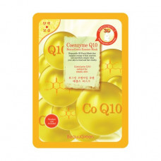 Fabric 3D face pack with Q10 Essence Mask Beauugreen Contour 3D Coenzym coenzyme Q10, 23 g