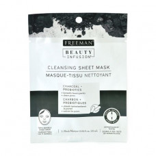 The fabric FREEMAN Beauty Infusion mask clarifying Coal and Pribiotik, 25 ml