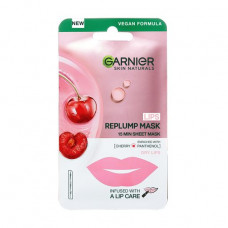 Fabric mask for lips of Garnier Skin Naturals Replump Mask of Uwlazhnenije and restoration, 5 g