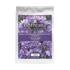 Fabric mask for skin around eyes of Orientana Silk Eye Mask Rosemary, 1 couple