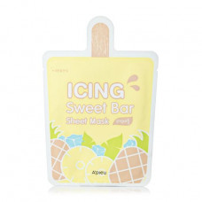Fabric A'pieu Icing Sweet Bar Sheet Mask Pineapple face pack with extract of pineapple, 21 g