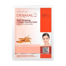 Fabric Dermal Red Ginseng Collagen Essence Mask face pack ginseng and collagen, 23 ml