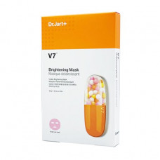 The fabric face pack Dr.Jart + V7 Brightening Mask clarifying with a vitamin complex, 30*5 g