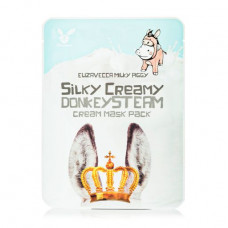 Fabric Elizavecca Milky Piggy Silky Creamy Donkey Steam Cream Mask Pack face pack with steam cream, on the basis of asinine milk, 25 g