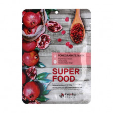 Fabric Eyenlip Super Food Pomergranate Mask face pack of Grenades, 23 ml