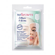 Fabric FCIQ face pack Cosmetics z _ntelekty NoSecrets Collagen And Keratin Matte&Shine Intensive restoration, with peptides, 25 ml