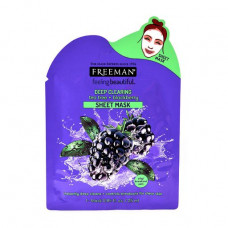 Fabric FREEMAN Feeling Beautiful face pack deep-cleaning Tea tree and Blackberry, 25 ml