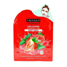 Fabric FREEMAN Feeling Beautiful face pack the Strawberry cleaning pores and Myata, 25 ml