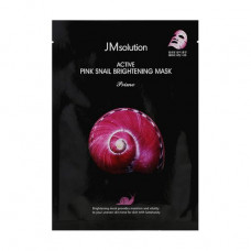 Fabric JMsolution Active Pink Snail Brightening Mask Prime face pack with mutsiny snails, 30 ml