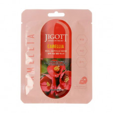 Fabric Jigott Camellia Real Ampoule face pack with extract of a camellia, 27 ml