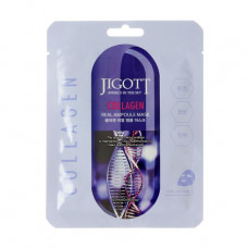 Fabric Jigott Collagen Real Ampoule face pack with collagen, 27 ml