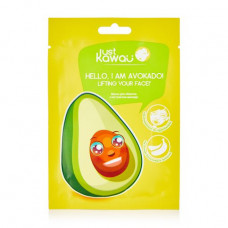 Fabric face pack Just Kawaii Just Kawaii Hello, I Am Avokado! Lifting Your Face! * Rejuvenation and hydrobalance, 25 g