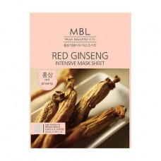 The fabric MBL Red Ginseng Intensive Mask Sheet face pack Rejuvenating with a red ginseng, 23 ml