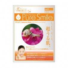 Fabric Pure Smile Essence Mask Snail face pack with mutsiny snails, 23 ml