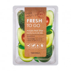 Fabric Tony Moly Fresh To Go Avocado Mask Sheet Nourishing face pack with extract of avocado, 25 g