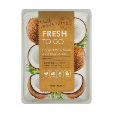 Fabric Tony Moly Fresh To Go Coconut Mask Sheet Hydrating face pack with a coco, 25 g