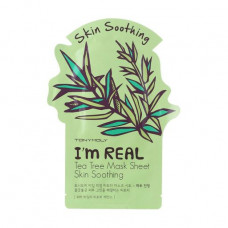 Fabric Tony Moly Im Real Tea Tree Mask Sheet face pack with extract of a tea tree, 21 ml