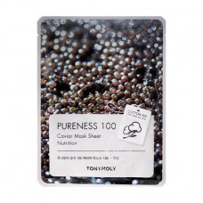 Fabric Tony Moly Pureness 100 Caviar Mask Sheet face pack with extract of black caviar, 21 ml