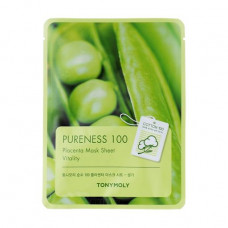 Fabric Tony Moly Pureness 100 Placenta Mask Sheet face pack with extract of beans, 21 ml