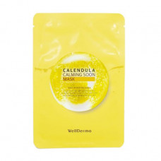Fabric WellDerma Calendula Calming Soon Mask face pack with a calendula, 30 ml
