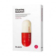 Fabric face pack with salicylic acid Dr. Jart + Dermask Clearing Solution Ultra-Fine Microfiber Face Sheet Mask cleaning, 5*27 g