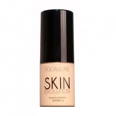 Tone basis fluid for the person Focallure Skin Evolution SPF 15, 01 Alabaster, 30 ml