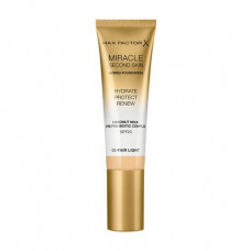 Max Factor Miracle Second Skin Hybrid Foundation SPF 20 liquid foundation, 02-Fair Light, 30 ml