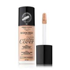 Liquid foundation for the person Deborah 24Ore Extra Cover Foundation SPF 20 0, 30 ml