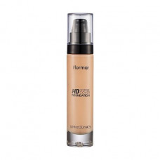Liquid foundation for the person Flormar Invisible Cover HD Foundation SPF 30, 060 Ivory, 30 ml