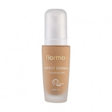 Liquid foundation for the person Flormar Perfect Coverage Foundation SPF 15, 102 Soft Beige, 30 ml