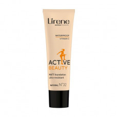 Lirene Active Beauty Matt Foundation Ultra-Resistant 32 Natual foundation, 30 ml