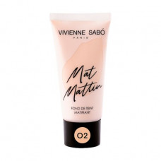 Foundation the matting Vivienne Sabo Mat Mattin 02, 25 ml
