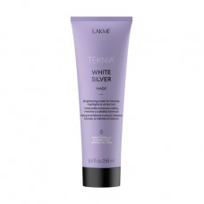 The tinting mask for neutralization of a yellow shade for a fair and melirovanny hair of Lakme Teknia White Silver Mask, 250 ml
