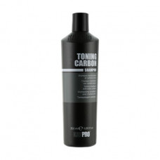 The tinting shampoo for hair of KayPro Toning Carbon Shampoo with coal, 350 ml