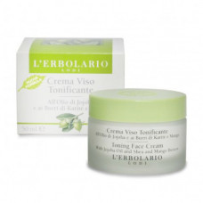 Toniziruyushchy cream for the person L'Erbolario Toning Face Cream With Jojoba Oil and Shea and Mango Butters on the basis of shea butter, jojoba and mango, 50 ml