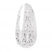 Top for the Tufi Profi Premium Top gel polish without sticky layer, with a brass leaf silver, 30 ml