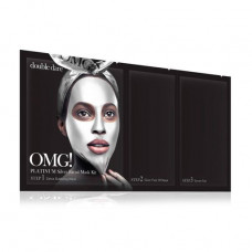 Three-component complex of Double Dare Omg masks! Platinum Silver Facial Mask Kit Active lifting and restoration, 1 piece