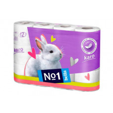 Bella toilet paper of Caro of white, 12 pieces.
