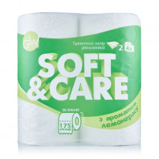 2-layer Green Way toilet paper, Lemongrass, 175 separations, 4 pieces