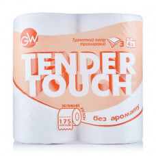 3-layer Green Way toilet paper, white, 175 separations, 4 pieces