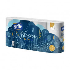 3-layer Grite Blossom toilet paper, 150 separations, 8 pieces