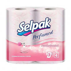Selpak Perfumed toilet paper powder, 3-layer, 150 separations, 4 pieces