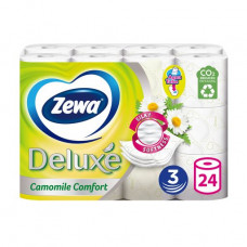 The Zewa Deluxe Camomile Comfort toilet paper with aroma of a camomile, 3-layer, 150 separations, 24 rolls