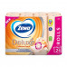 The Zewa Deluxe Cashmere Peach toilet paper with aroma of a peach, 3-layer, 150 separations, 24 rolls